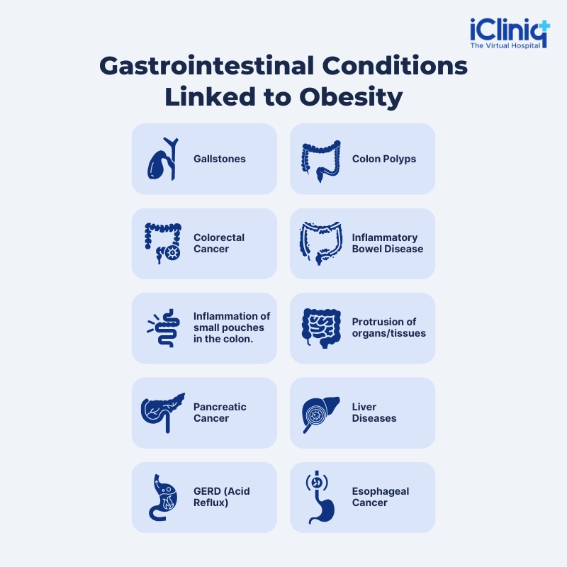 Gastrointestinal Conditions Linked to Obesity