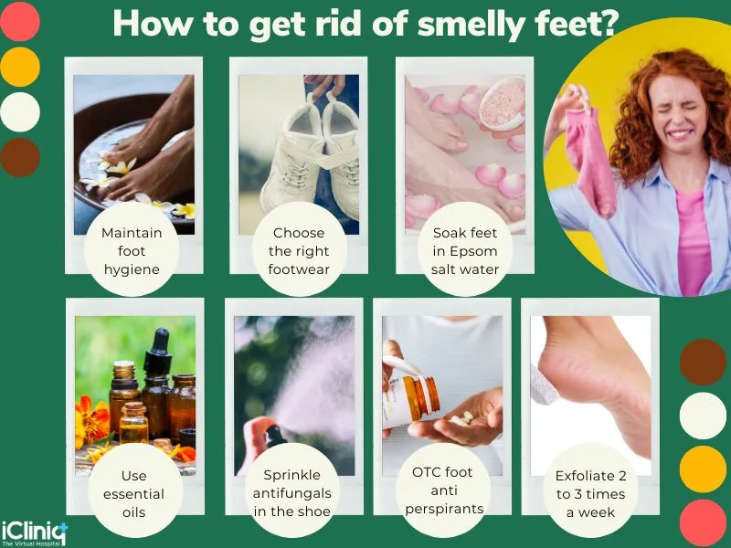 How to get rid of smelly feet