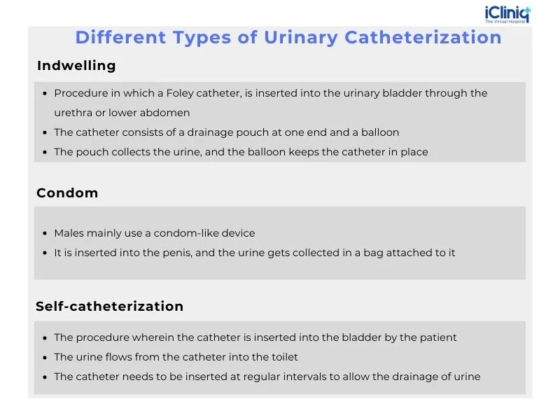 Different Types of Urinary Catheterization Different Types of Urinary Catheterization