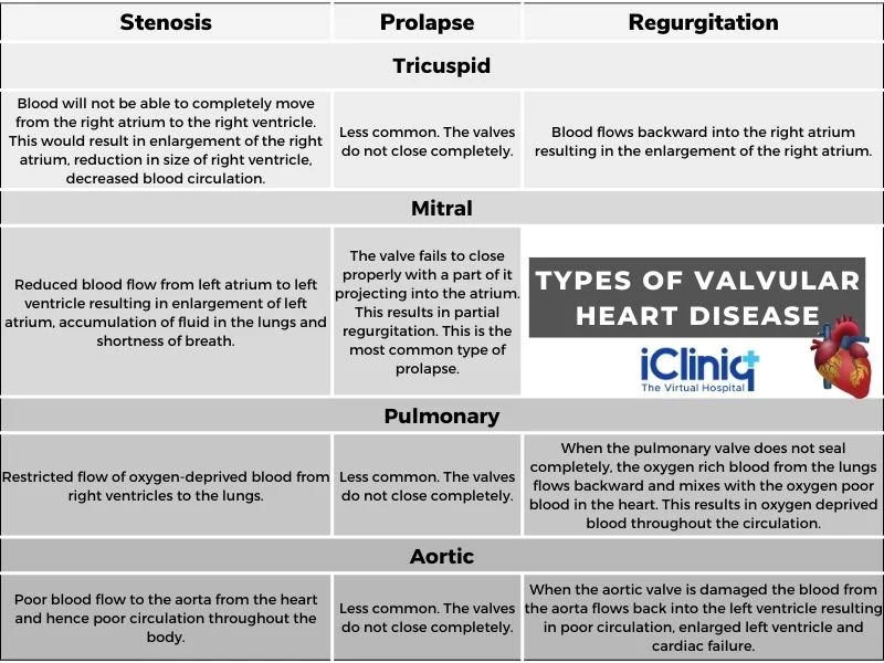 types of valvular heart disease types of valvular heart disease