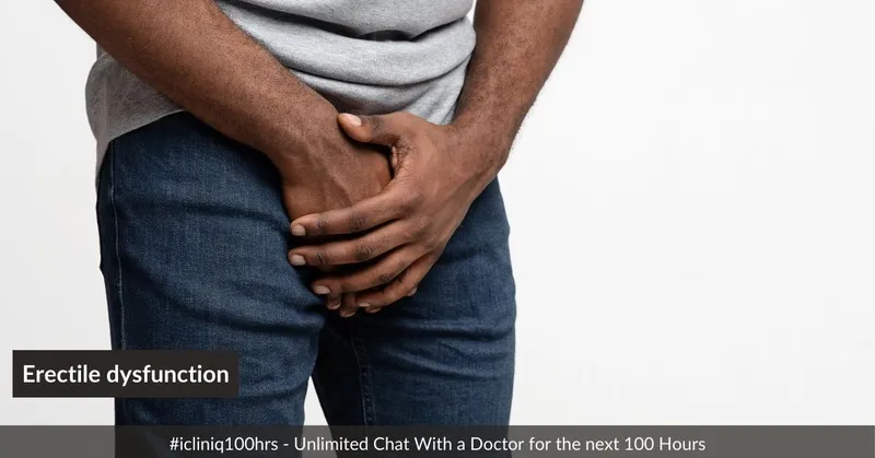 I am experiencing erectile dysfunction. What should I do?